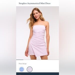 Abercrombie & Fitch strapless asymmetrical mini dress